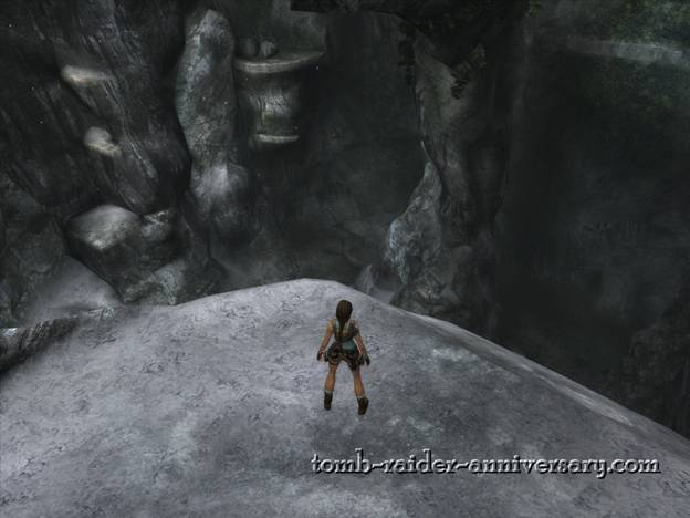 Tomb Raider Anniversary - Peru: Mountain Caves - Slide down or grapple across