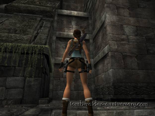 Tomb Raider Anniversary - Peru: Mountain Caves - Use the ledges on the left side to climb up