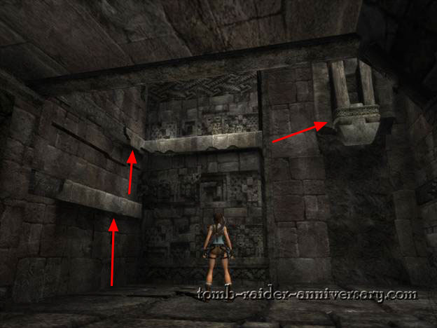 Tomb Raider Anniversary - Peru: Mountain Caves - Use Lara's weight to pull the weight down