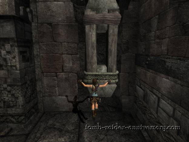 Tomb Raider Anniversary - Peru: Mountain Caves - The first lock is down