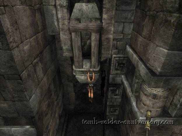 Tomb Raider Anniversary - Peru: Mountain Caves - With the second weight down, you can now open the door
