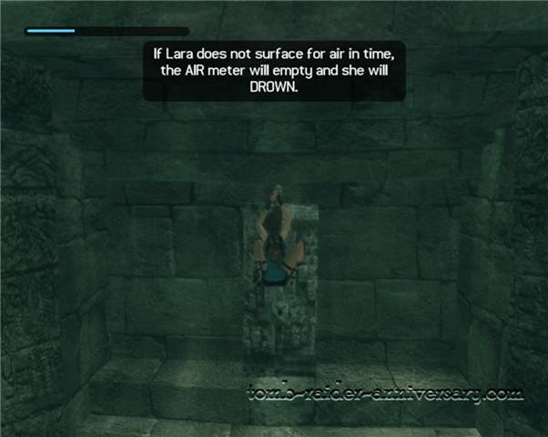 Tomb Raider Anniversary - Peru: City of Vilcabamba - Pull the lever underwater to open the grate