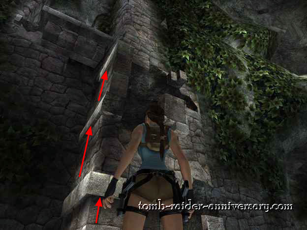 Tomb Raider Anniversary - Peru: The Lost Valley - Jump until you reach the top