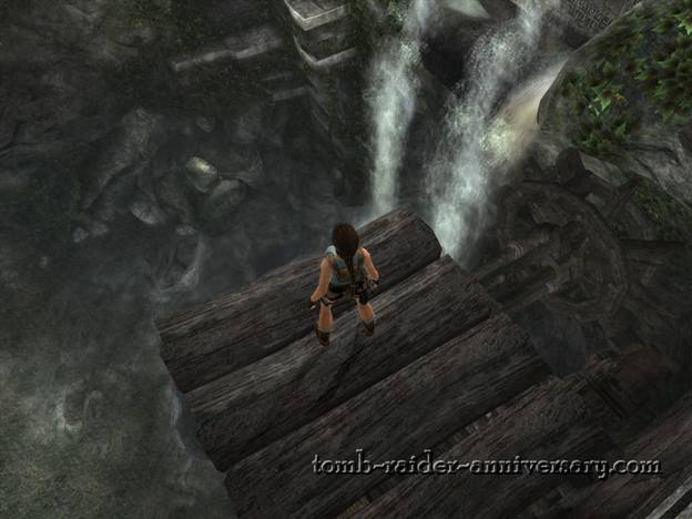 Tomb Raider Anniversary - Peru: The Lost Valley - Jump in the pool and enter the tomb
