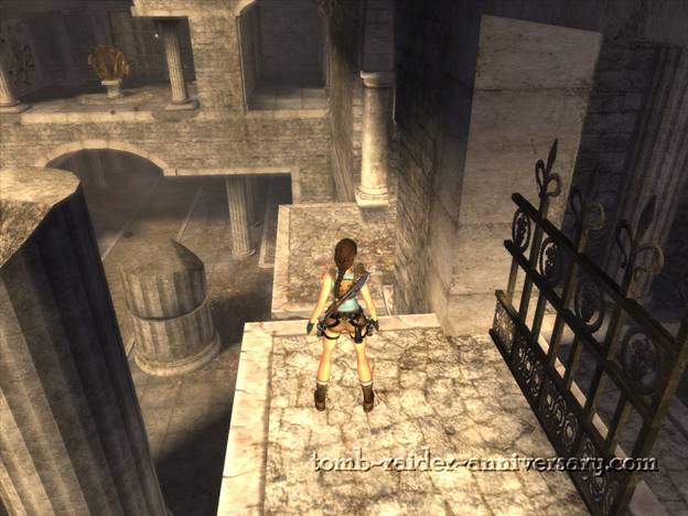 Tomb Raider Anniversary St Francis Folly Walkthrough to the balcony nearby