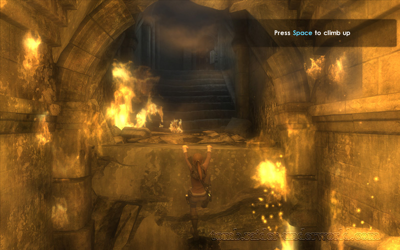 Tomb Raider Underworld Prologue walkthrough climb space screenshot