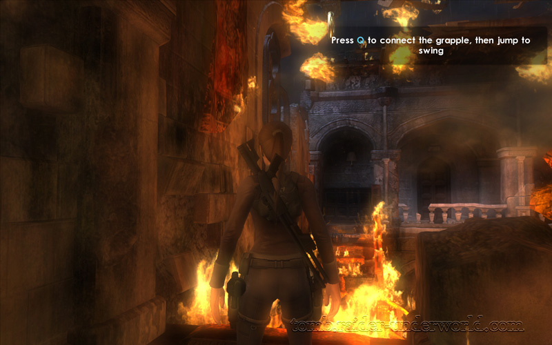 Tomb Raider Underworld Prologue walkthrough grapple screenshot