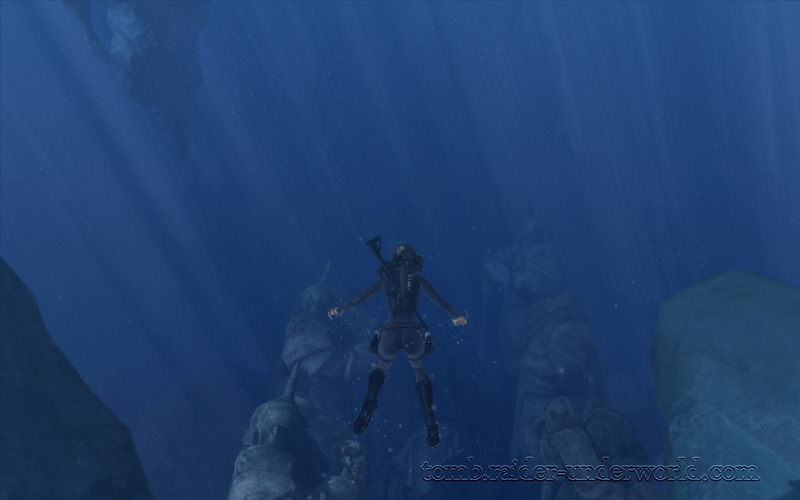 Tomb Raider Underworld walkthrough Arctic Sea - Helheim screenshot