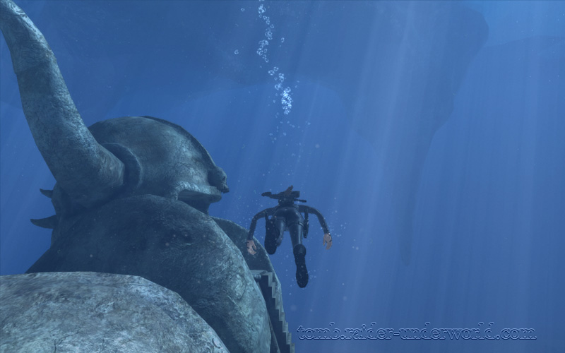 Tomb Raider Underworld walkthrough Arctic Sea - Helheim screenshot