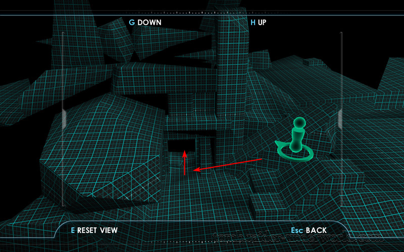 Tomb Raider Underworld walkthrough Mediterannean Sea - The Path to Avalon sonar screenshot