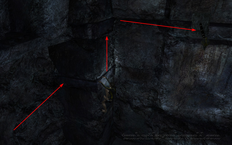 Tomb Raider Underworld walkthrough Mediterannean Sea - The Path to Avalon pole swing screenshot