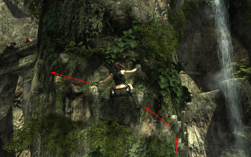 Tomb Raider Underworld walkthrough Coastal Thailand - Remnants Lara artifact fork screenshot