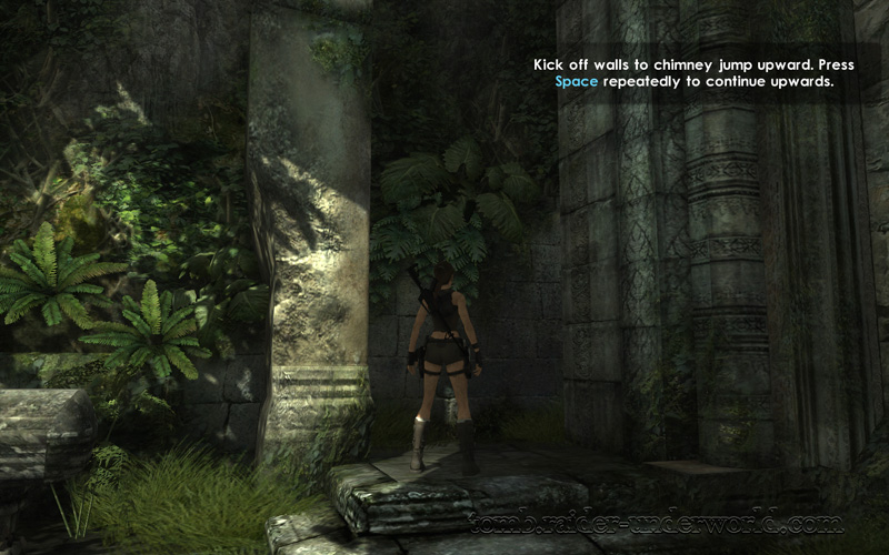 Tomb Raider Underworld walkthrough Coastal Thailand - Remnants more chimney jump screenshot