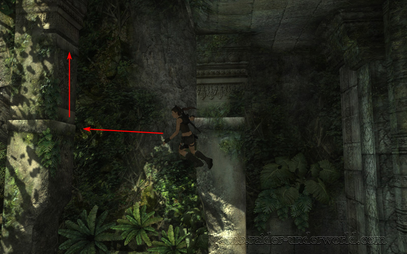 Tomb Raider Underworld walkthrough Coastal Thailand - Remnants other ledge jump screenshot