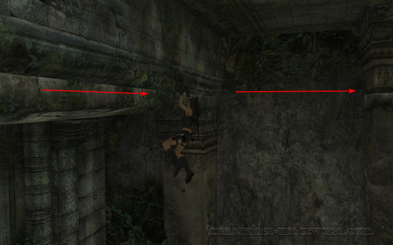 Tomb Raider Underworld walkthrough Coastal Thailand - Remnants top ledge screenshot