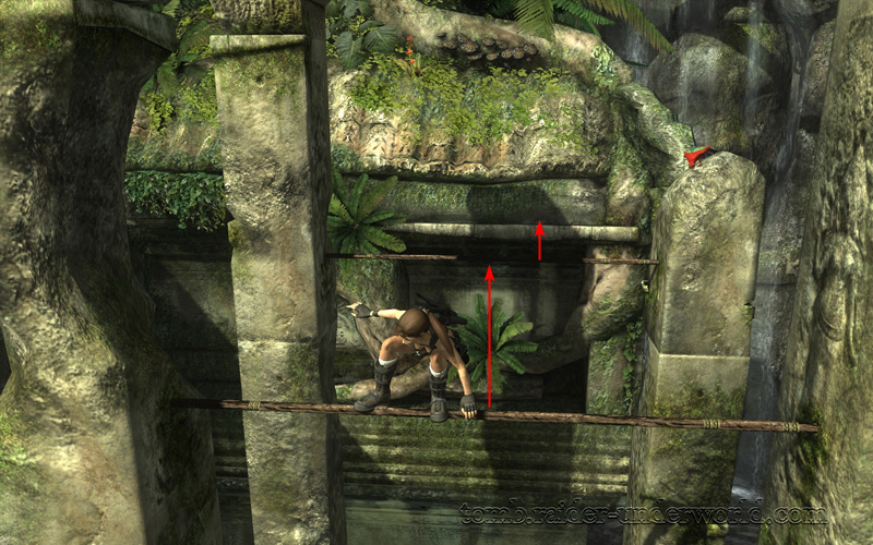 Tomb Raider Underworld walkthrough Coastal Thailand - Remnants pole double jump screenshot