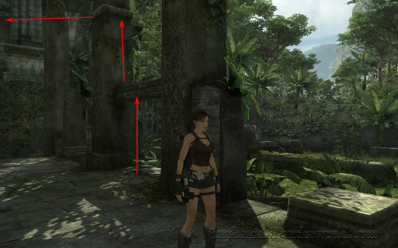 Tomb Raider Underworld walkthrough Coastal Thailand - Remnants rock climb screenshot