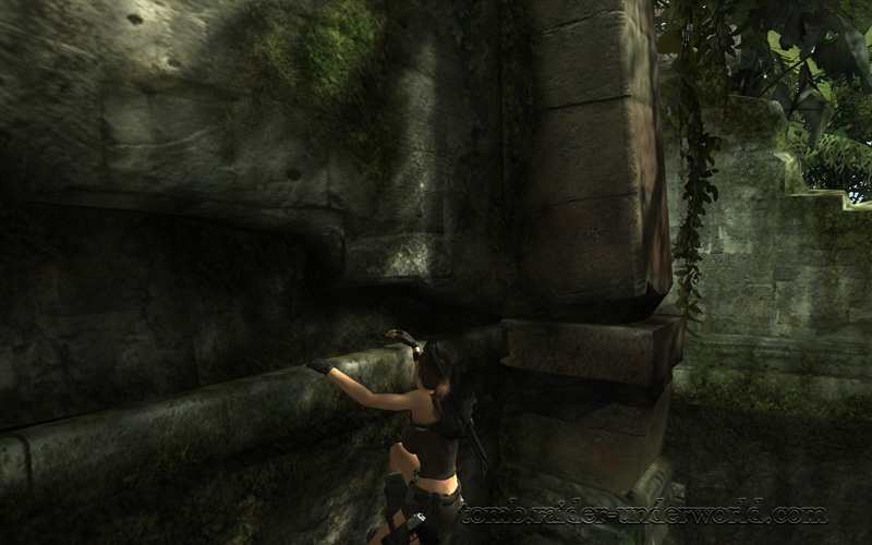 Tomb Raider Underworld walkthrough Coastal Thailand - Remnants ledge path screenshot