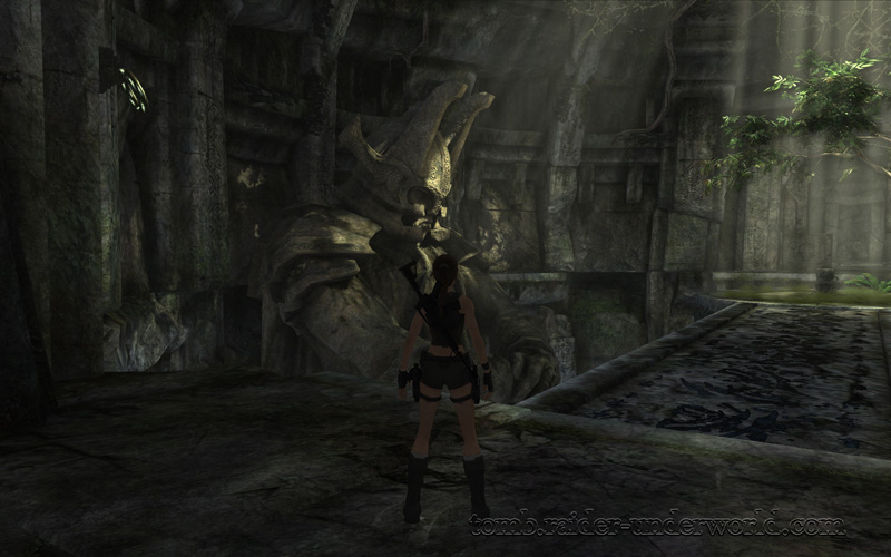 Tomb Raider Underworld walkthrough Coastal Thailand - The Ancient World gauntlet room screenshot