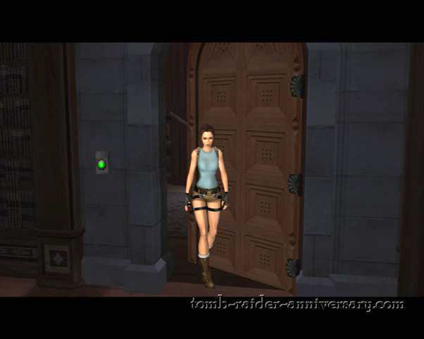 Tomb Raider Anniversary - Croft Mansion - The door locks behind you