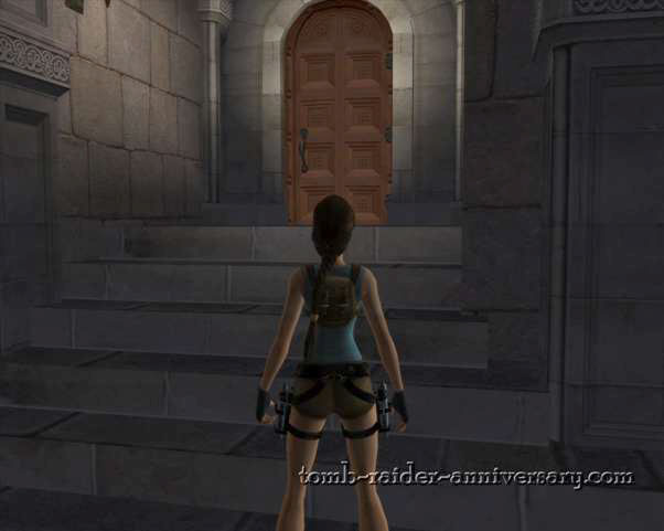 Tomb Raider Anniversary - Croft Mansion - To get there use the door with the stairs, form the living room