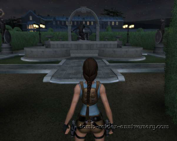 Tomb Raider Anniversary - Croft Mansion - the exact opposite side of the gate